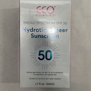 ECO Finest Broad Spectrum SPF50‎ Hydrating Sheer Sunscreen 50 1.7 oz